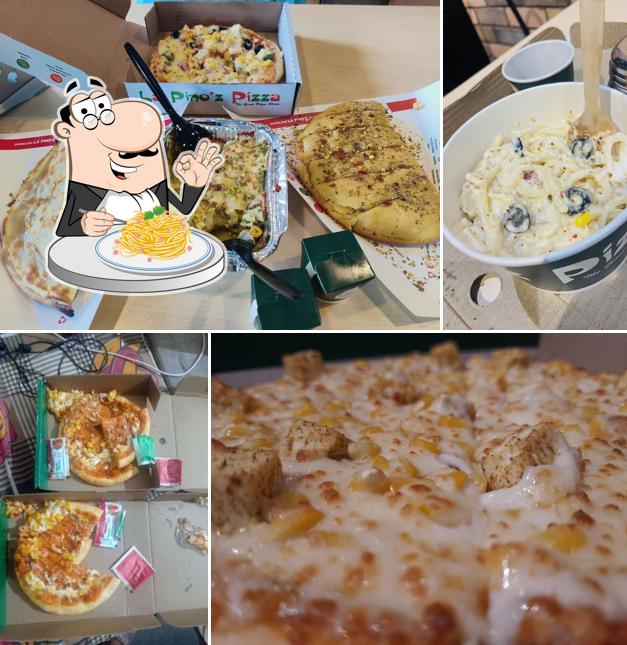 Spaghetti carbonara at La Pino'z Pizza Bistupur Jamshedpur
