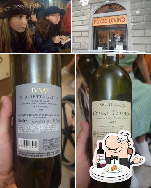 È gradevole prendersi un bicchiere di vino a Pozzo Divino