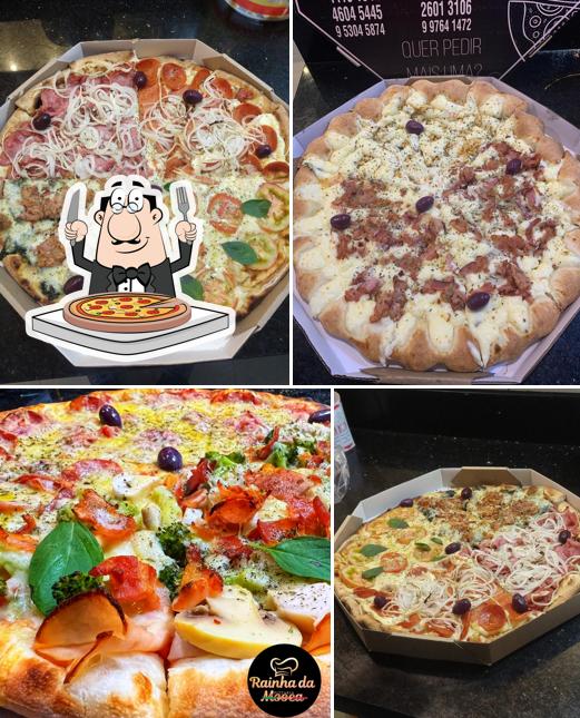 Peça diferentes tipos de pizza
