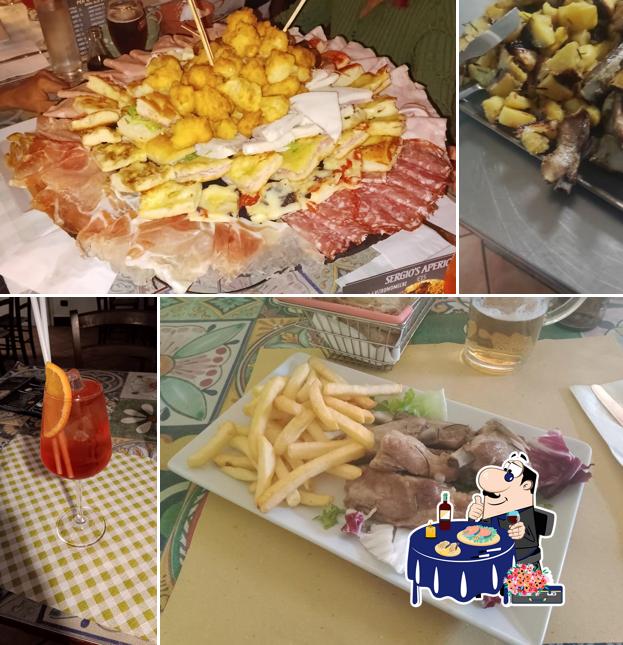 Sashimi al Sergio's pizza