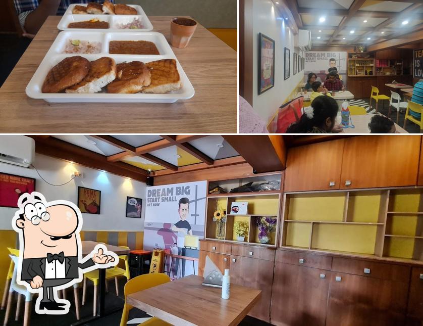 The image of MBA Chai Wala’s interior and food