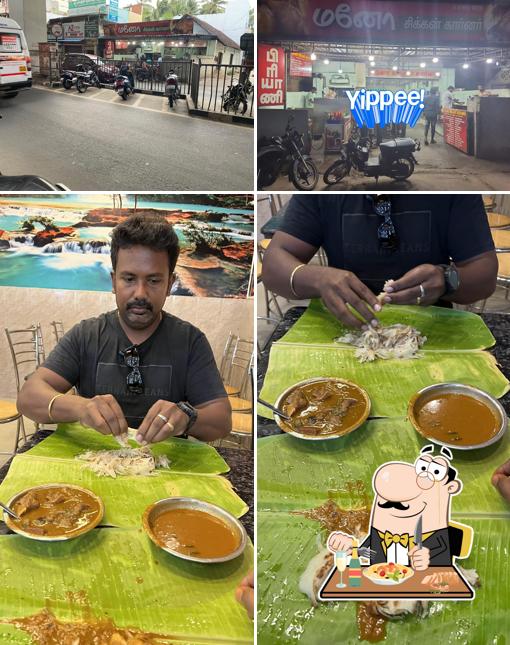 The picture of food and exterior at Mano Chicken Corner