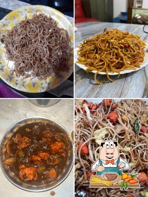 Spaghetti bolognese at Mustaque Fast Food