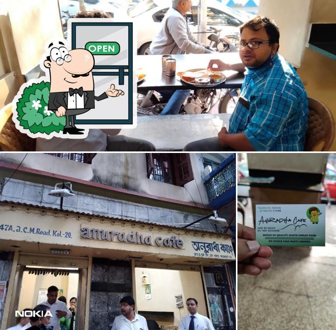 The exterior of Anuradha Cafe