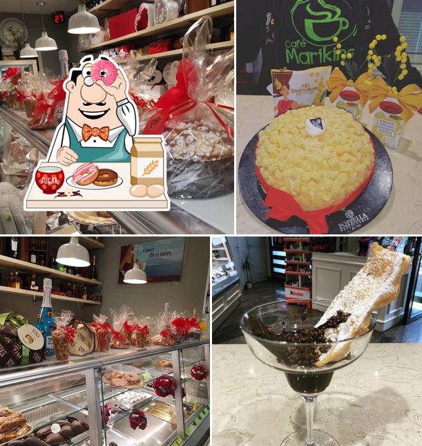 Bar Cafè Marikins offre un'ampia selezione di dolci