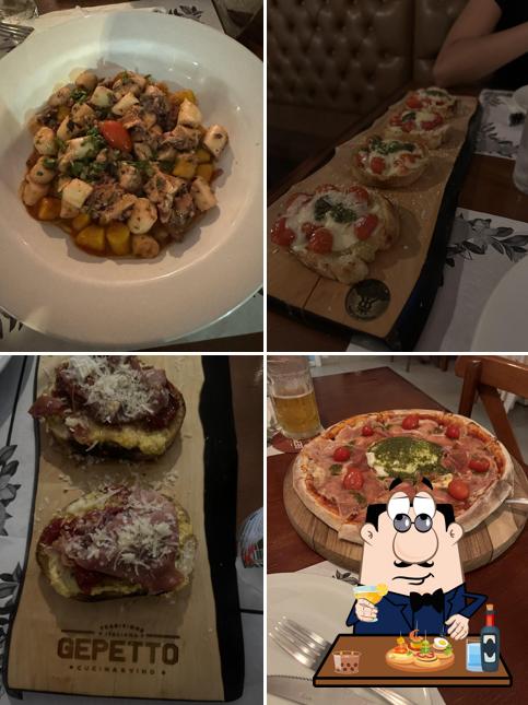 Bruschettas em Gepetto Cucina italiana