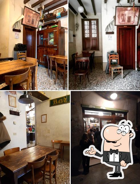 Gli interni di Osteria della Rivetta