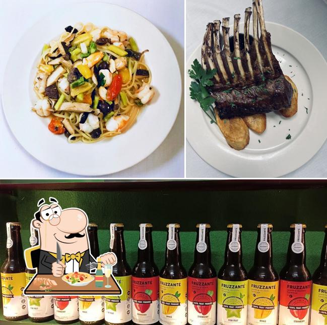 Food at Salvi restaurante and beer shop
