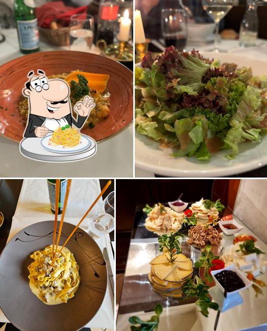 Spaghetti alla carbonara al Villa Barone Ristorante Pizzeria