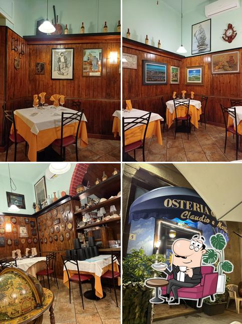 Gli interni di Osteria Del Mare