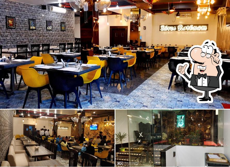 The interior of Shree Rathnam Restaurant Vrindavan