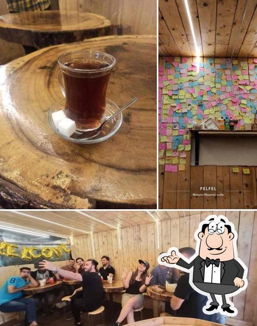Among different things one can find interior and beverage at Felfel