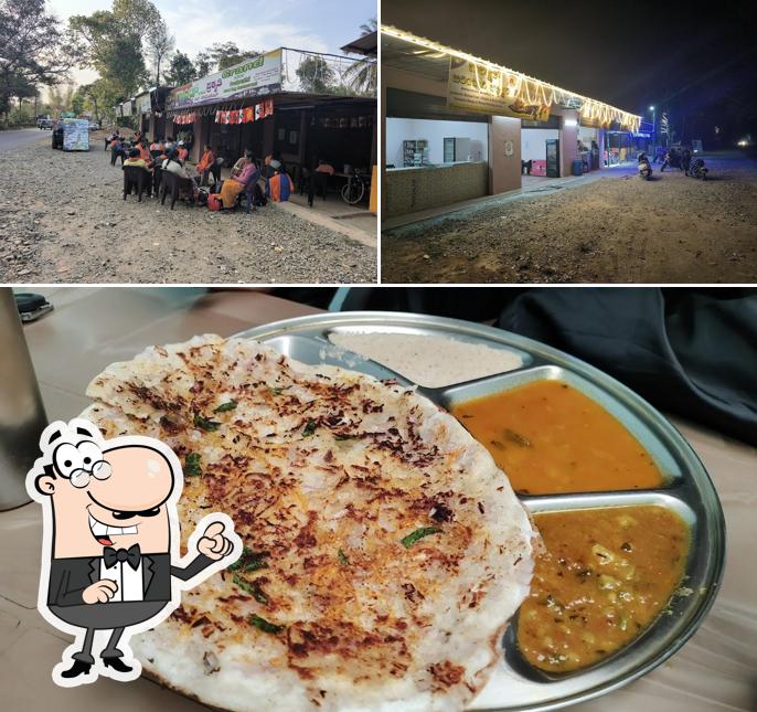 The picture of exterior and food at Grand Prakruthi