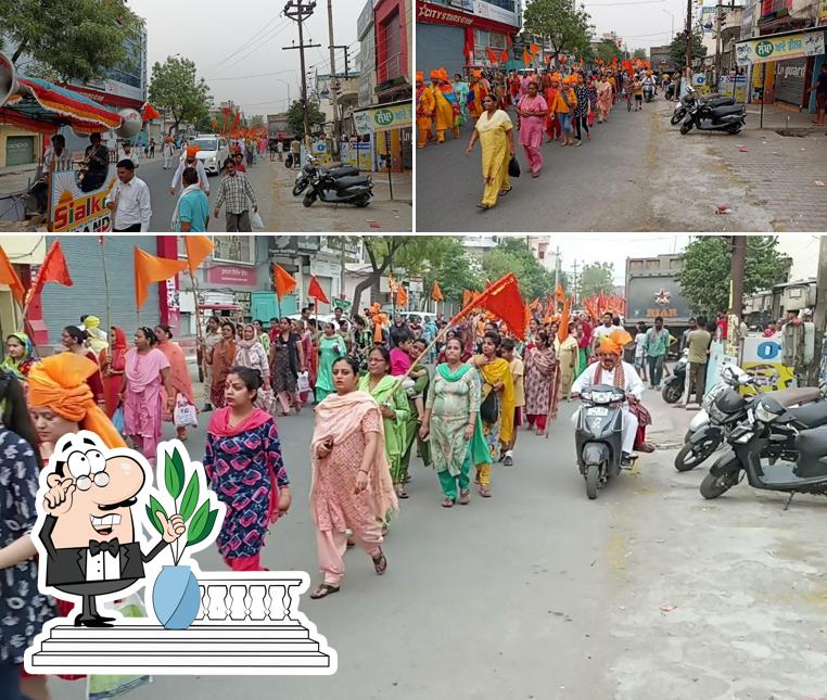 Enjoy the view at the outside area of sanjeeb Kumar