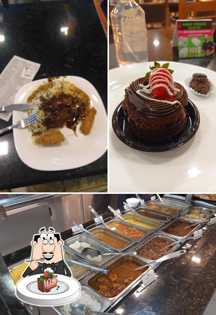 Bolo de chocolate em Padaria Pão Doce Pão