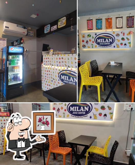 The interior of Milan juice center