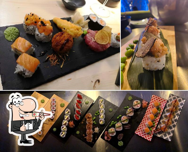 Scegli le diverse opzioni di sushi