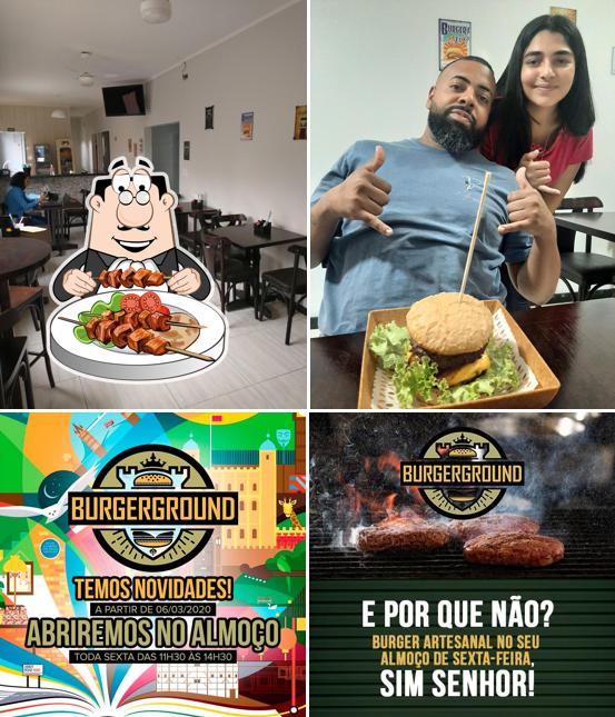 Platos en Hamburgueria Burgerground