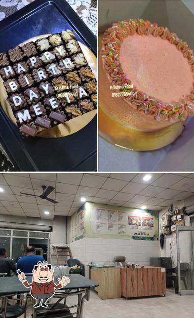 The photo of food and interior at Krishna Food Court