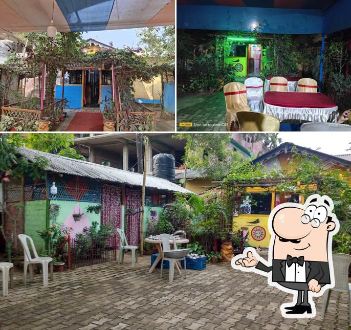 The interior of K.S. Restaurant Cum Dhaba