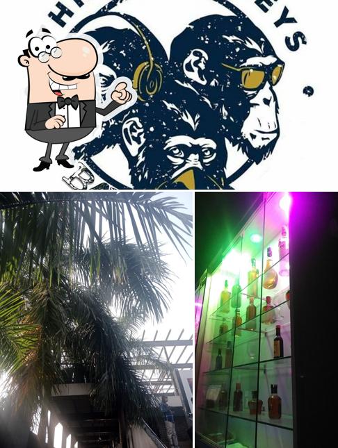 The exterior of Three Monkeys Resto Bar