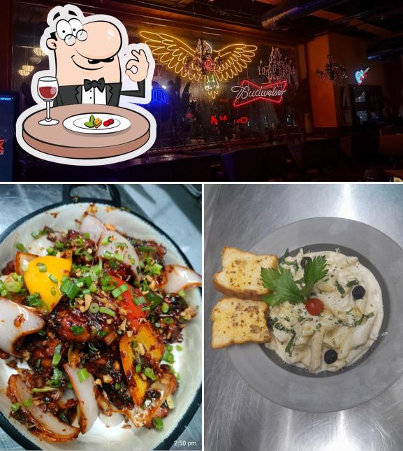 This is the picture showing food and interior at RREMIX