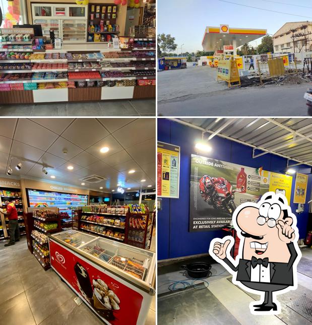 The interior of Shell Fuel Station,Koyambedu