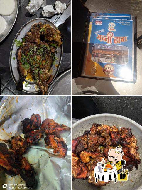 Food at Sunny Dhaba