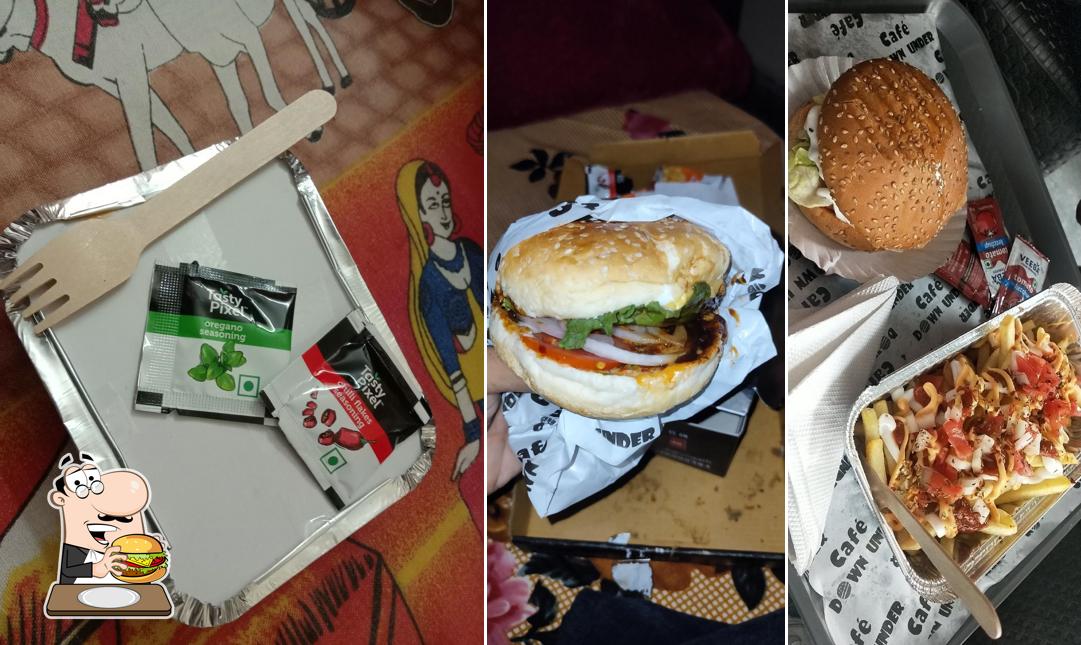 Try out a burger at Cafe down under