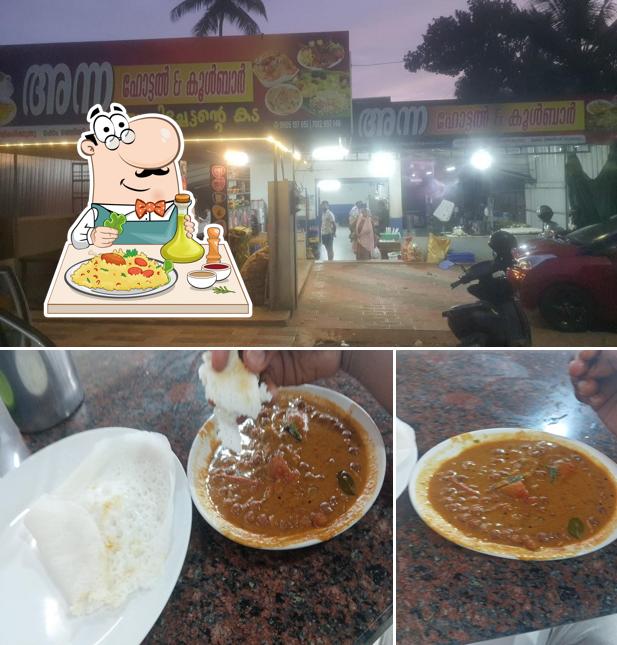 The photo of food and exterior at Anna Hotel and Coolbar- Naadan food