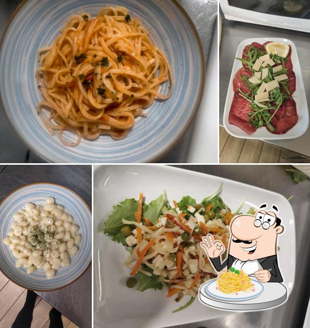 Spaghetti alla carbonara al Bar la Plaz
