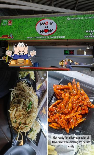 Wok N Wow is distinguished by food and beverage