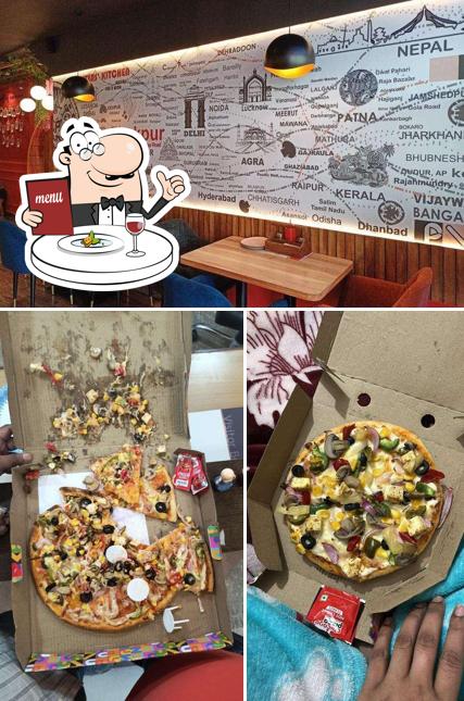 Check out the image showing food and interior at Chicago Pizza - Mohali Best Pizza in Mohali
