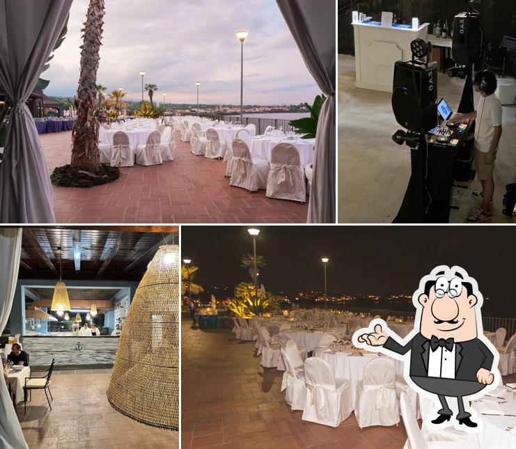 Gli interni di Osteria La Rada - Hotel Santa Tecla Palace