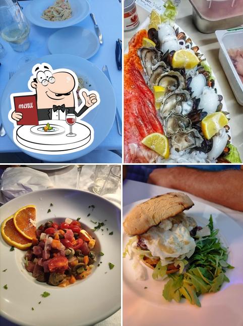 Cibo al Ristorante sul mare