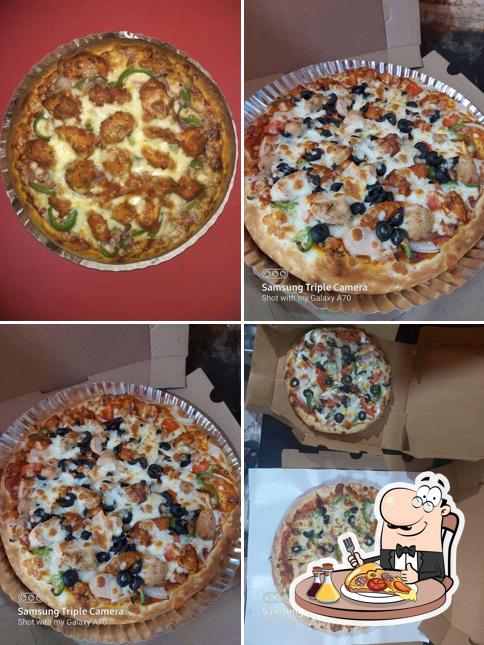 At pizza villa, you can try pizza