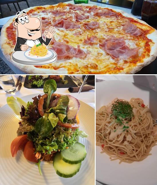Spaghetti alla carbonara al Restaurant Laghetto