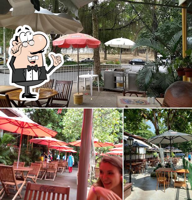 O interior do Restaurante Quinta da Boa Vista