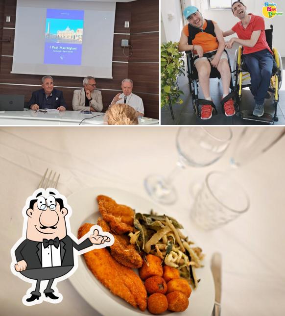 Questa è la immagine che mostra la interni e cibo di Fricchiò