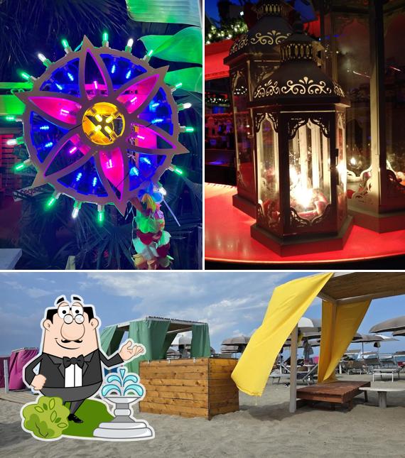 Nirvana Soul Beach si caratterizza per la esterno e cibo