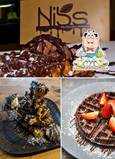 Get various seafood items available at Nibs Cafe & Chocolataria