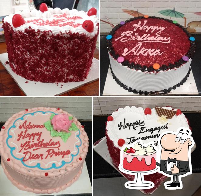 Red velvet cake at Eeebees Cake Shop ஈரோடு பிஸ்கட் பேக்கரி