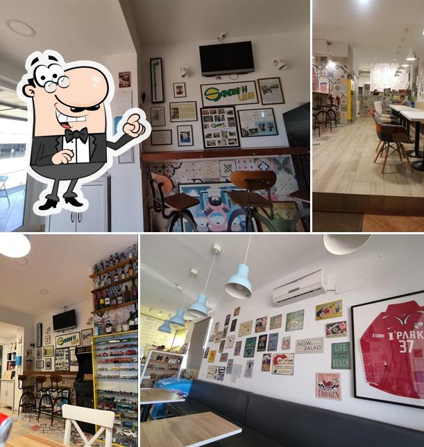 Gli interni di Sandwich Club