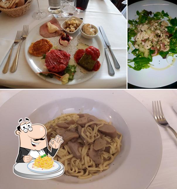 Spaghetti alla carbonara al Trattoria Croce Bianca