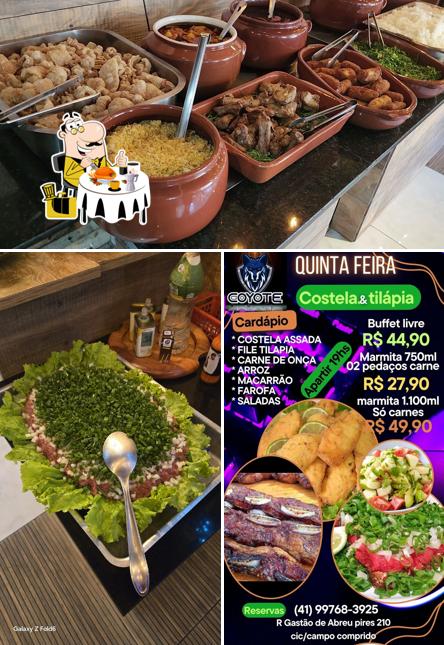 Platos en Coyote Bar