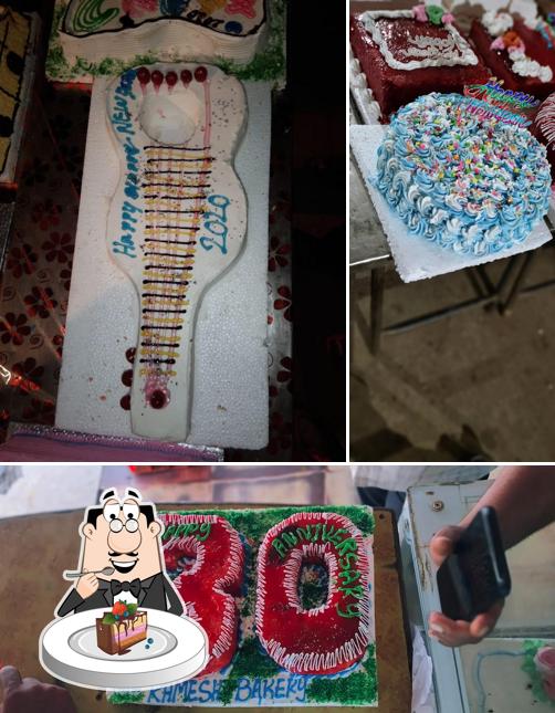 Chocolate cake at New Ramesh Bakery