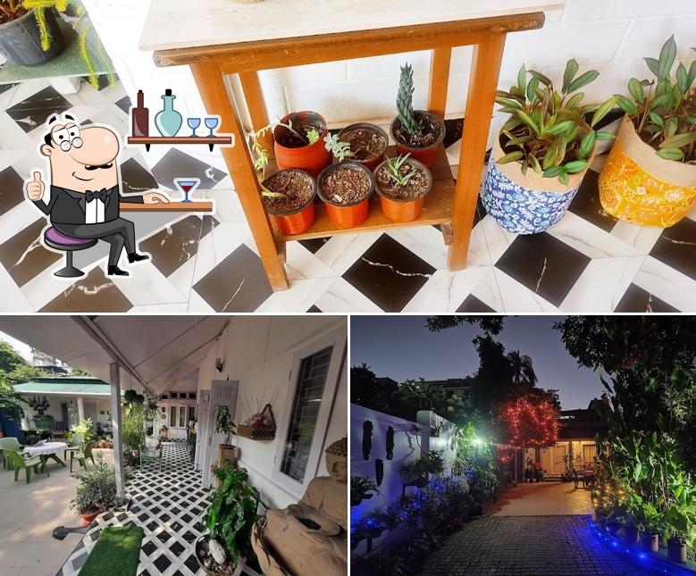 This is the picture displaying interior and food at Bhowmick's Bungalow