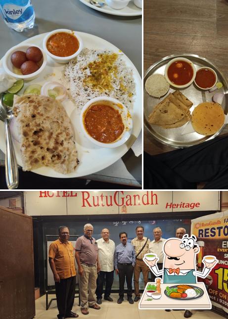 This is the photo depicting food and exterior at Hotel Rutugandh Heritage
