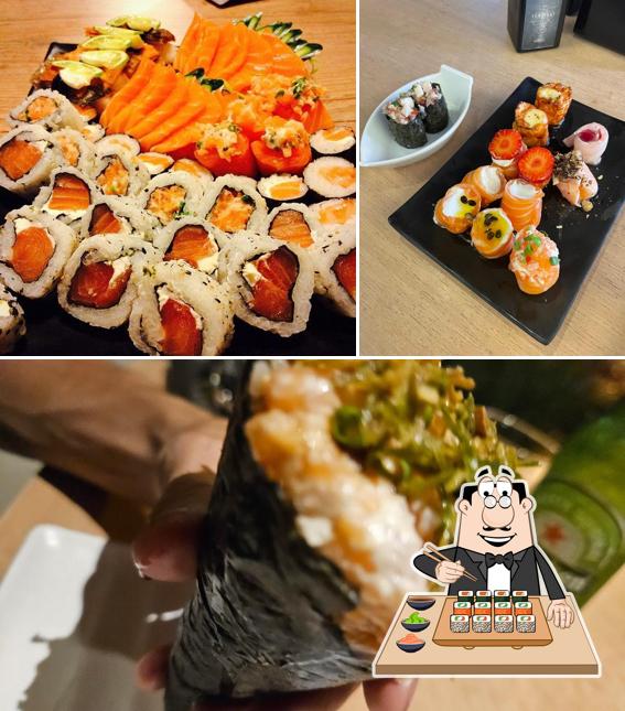 Sushi é um famoso item de comida originário do Japão