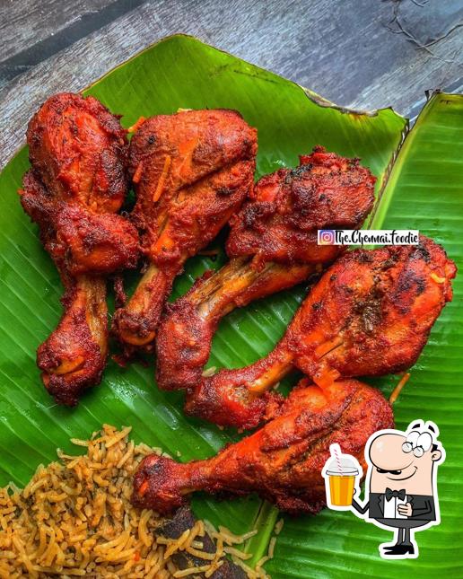 Enjoy a beverage at SRI AMBAL CHETTINAD MESS